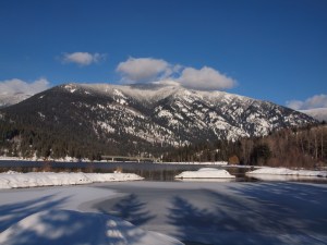 A cold, hard blue winter's day in the Kootenays
